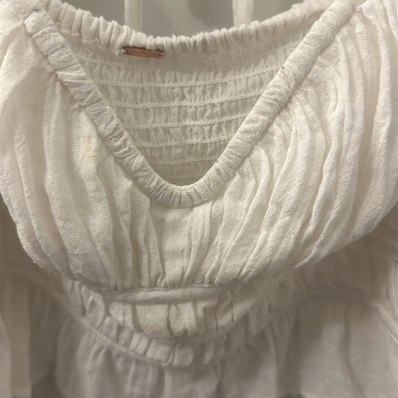 Free People Chloe Puff Sleeve white Blouse approx size Small not tag attached - Picture 8 of 11